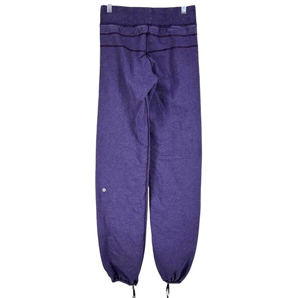 Lululemon Women's Size 4 Purple Dance Studio Cotton Blend Pants Good Condition - Picture 2 of 8